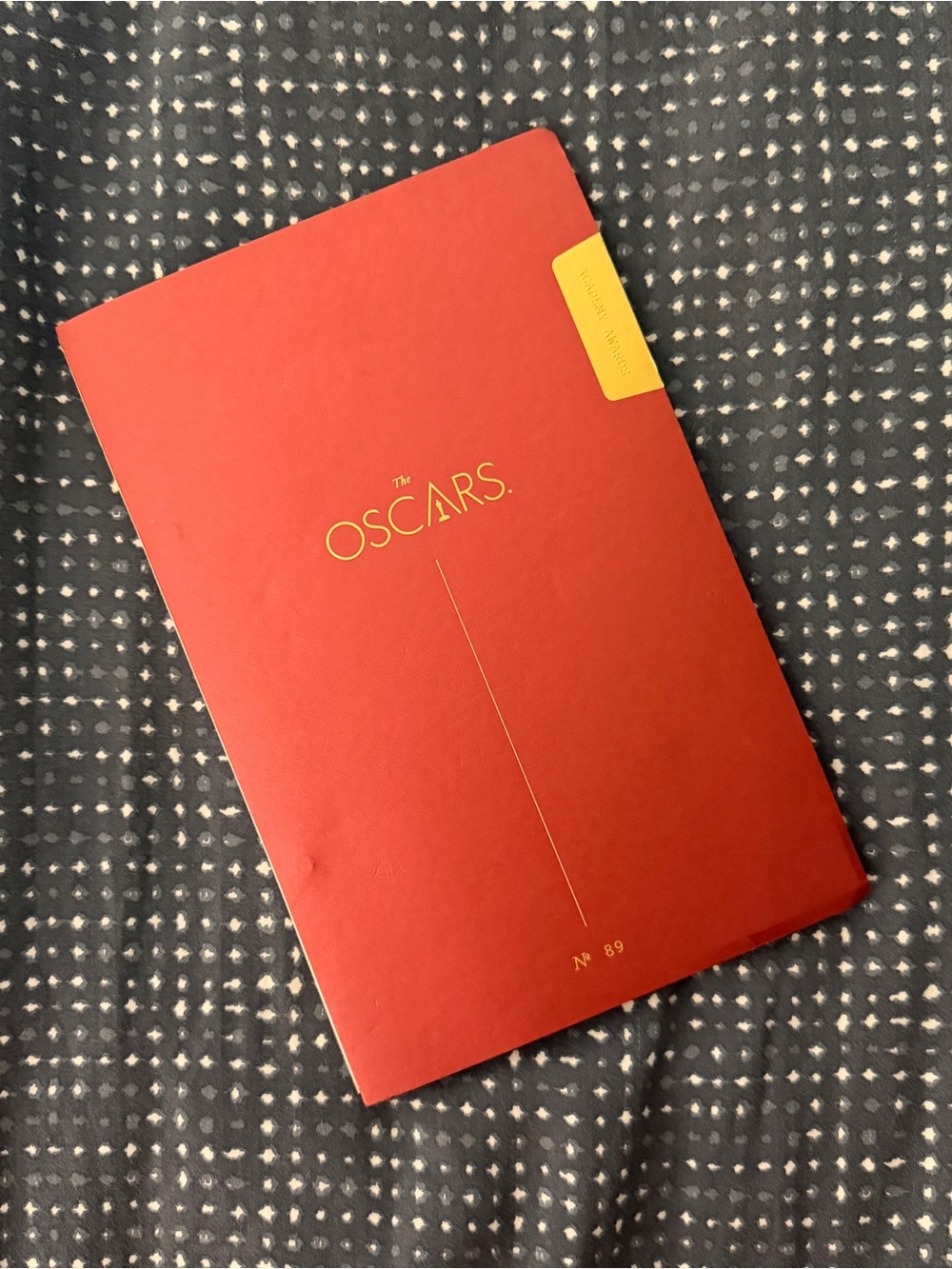 The official OSCARS show program from 2017, 89th Academy Awards